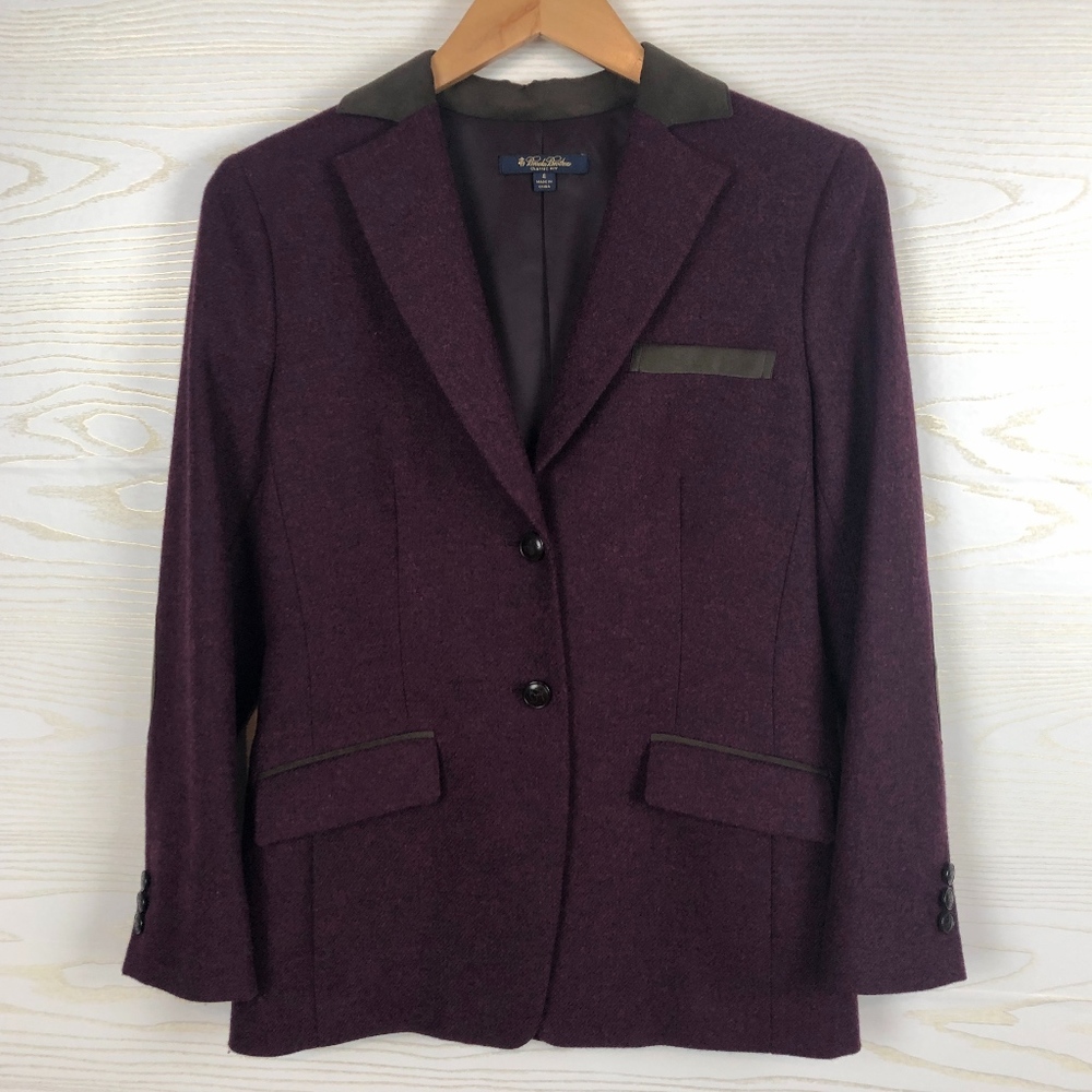 Brooks Brothers Wine & Suede Classic Blazer
